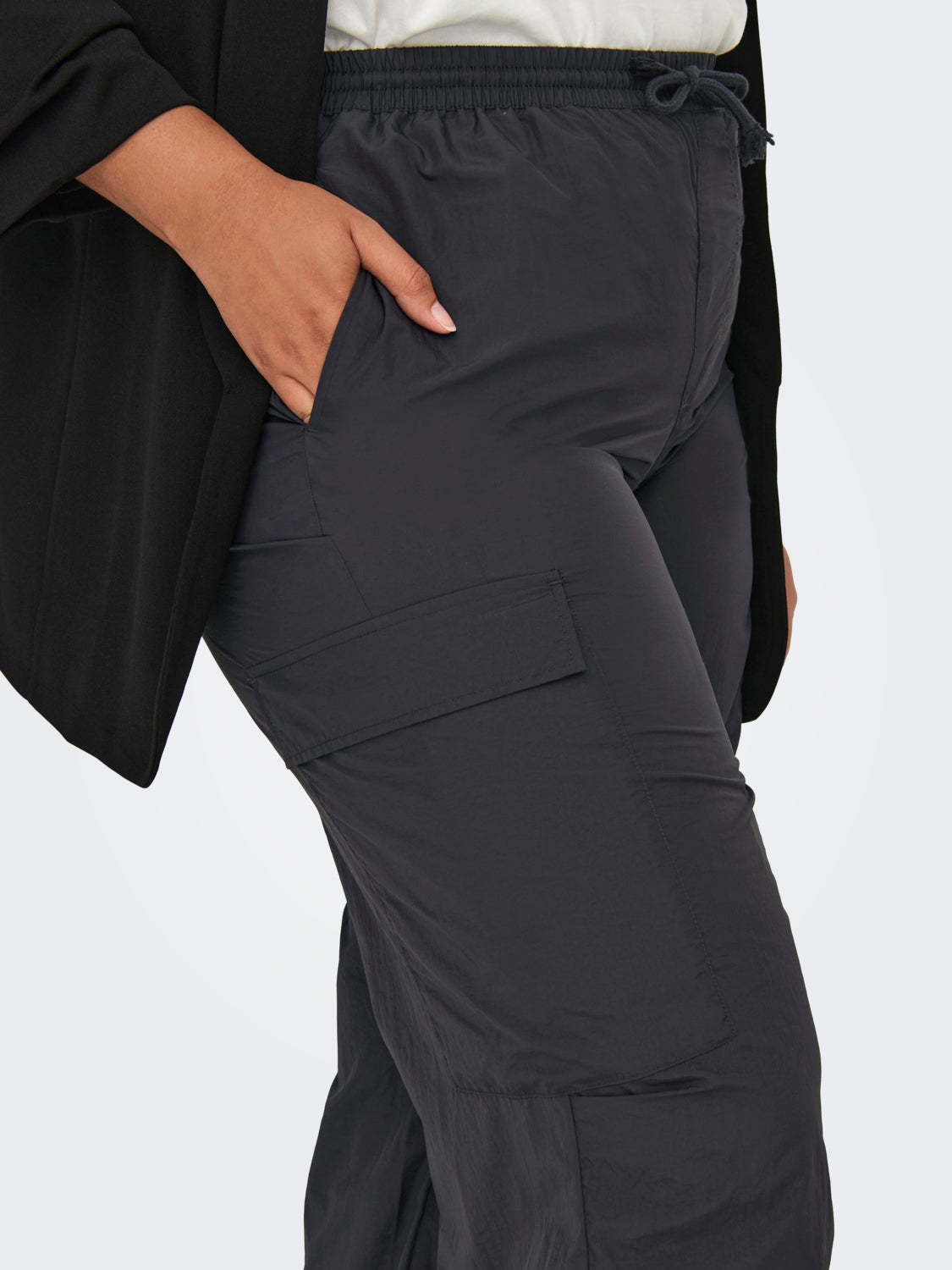 Curvy Parachute Cargo Pants