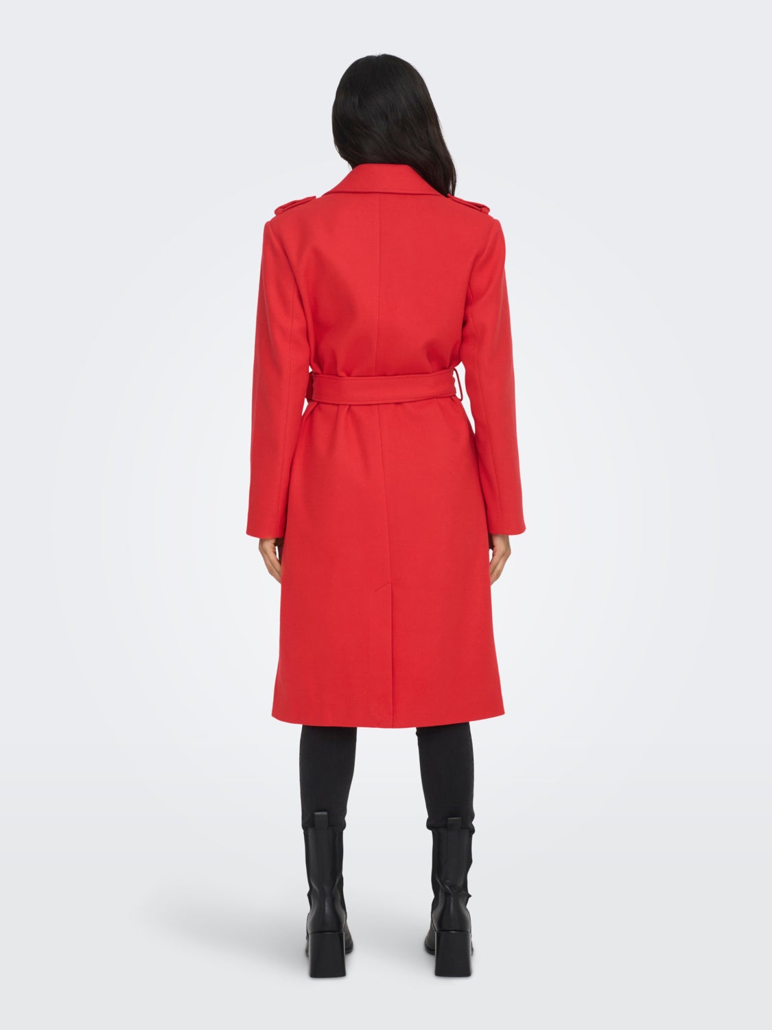 Jacket with belt in waist