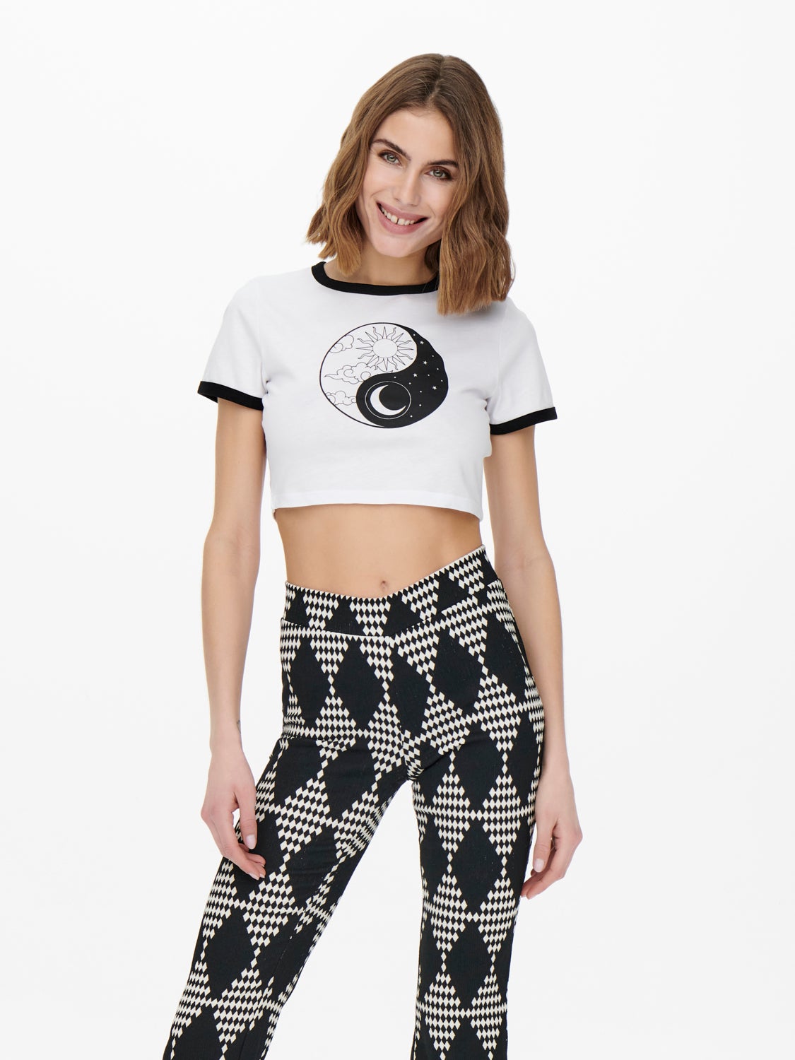 Short printed T-shirt