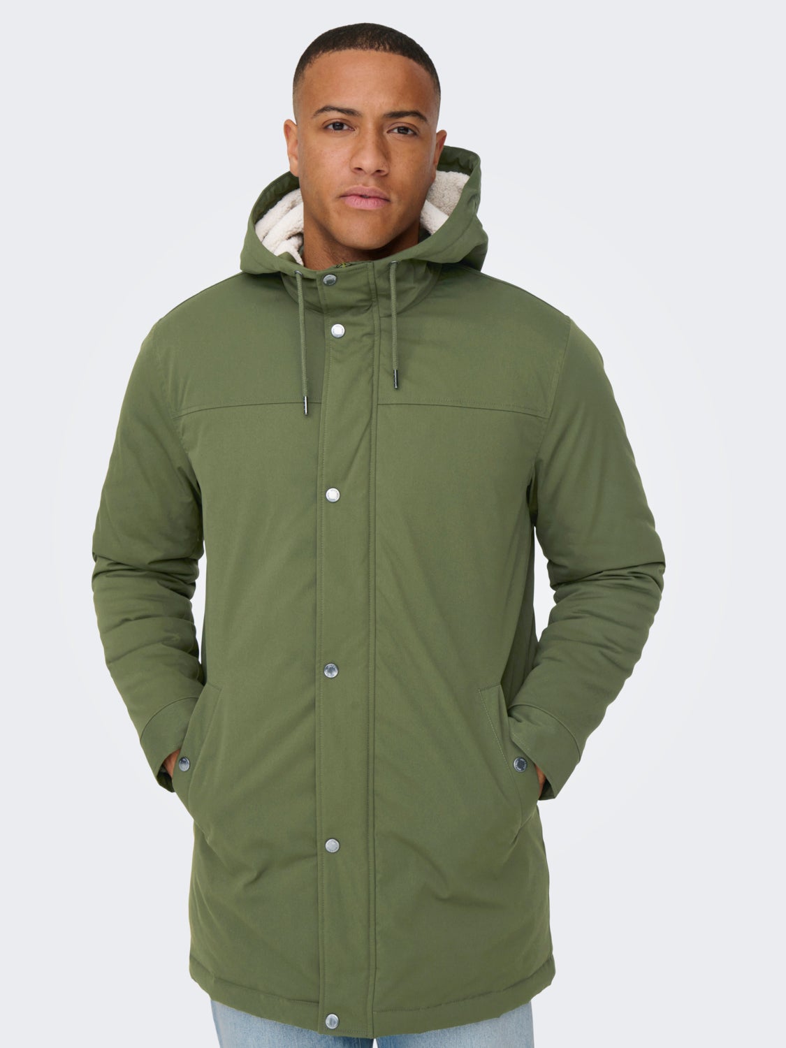 Hooded parka jacket