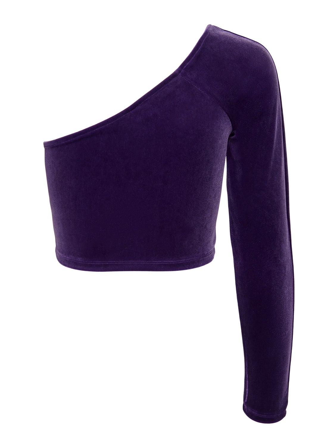 One shoulder Velvet Top