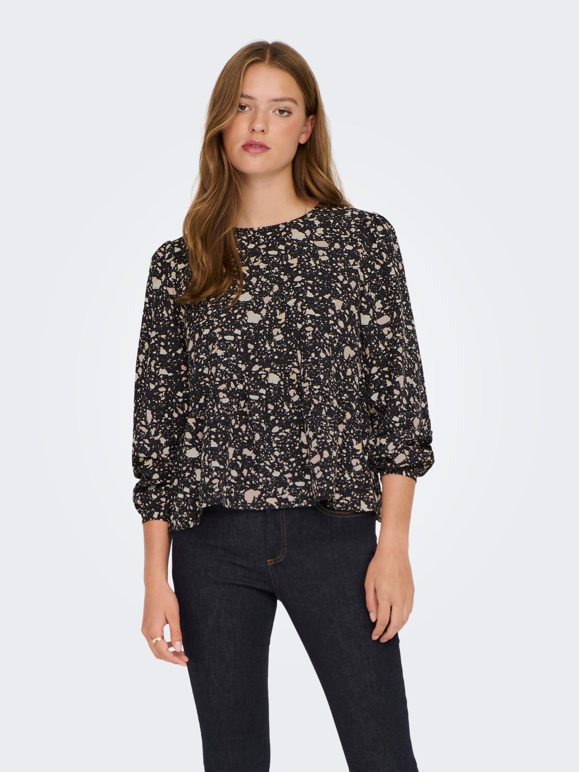 Peplum Long Sleeved Top