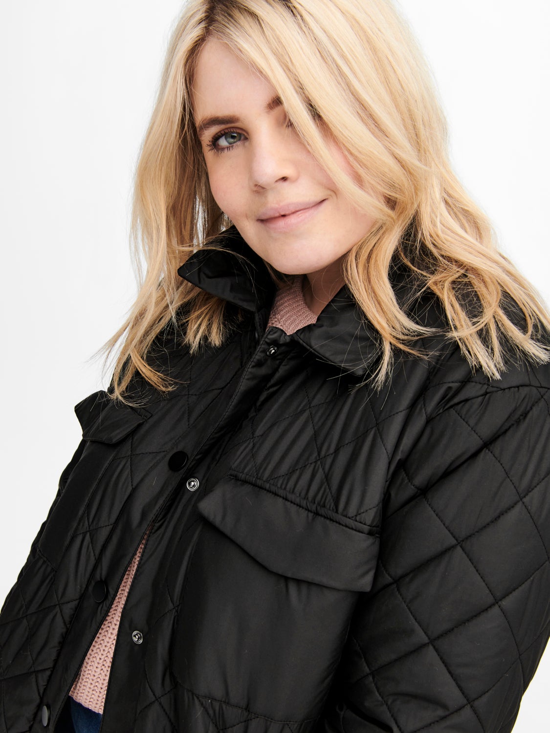 Curvy quilted Shirt Jacket