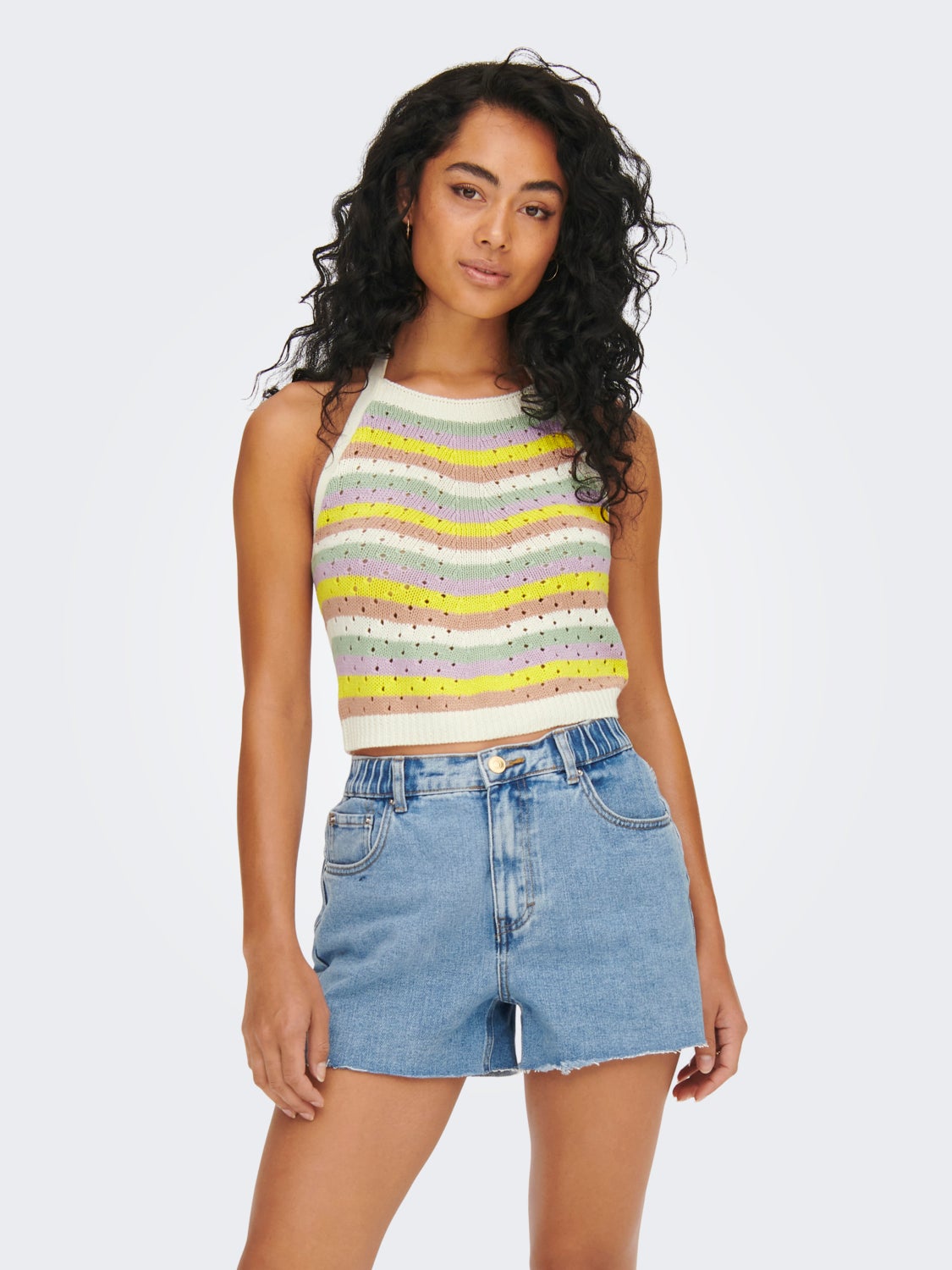Striped Knitted Top