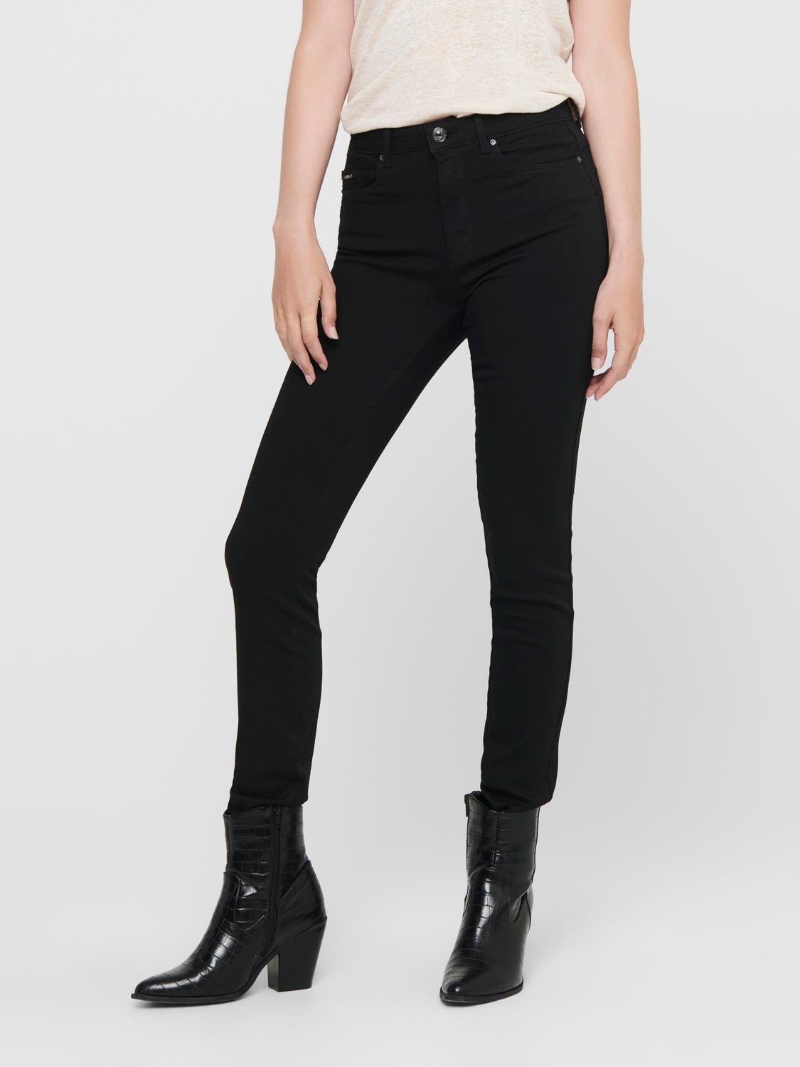 ONLForever black life hw Skinny fit jeans