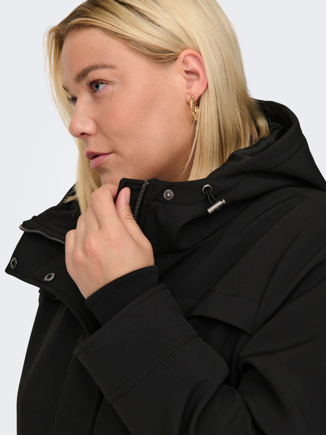 Curvy softshell parka