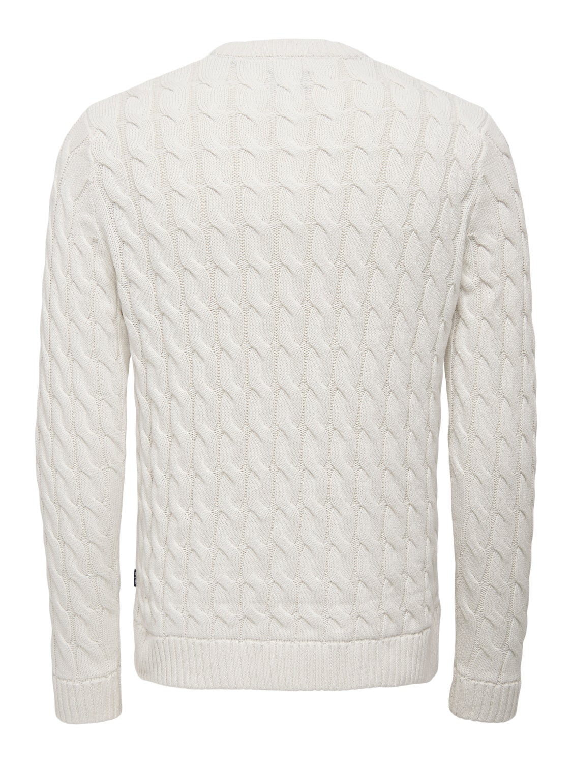 Crew neck knitted pullover