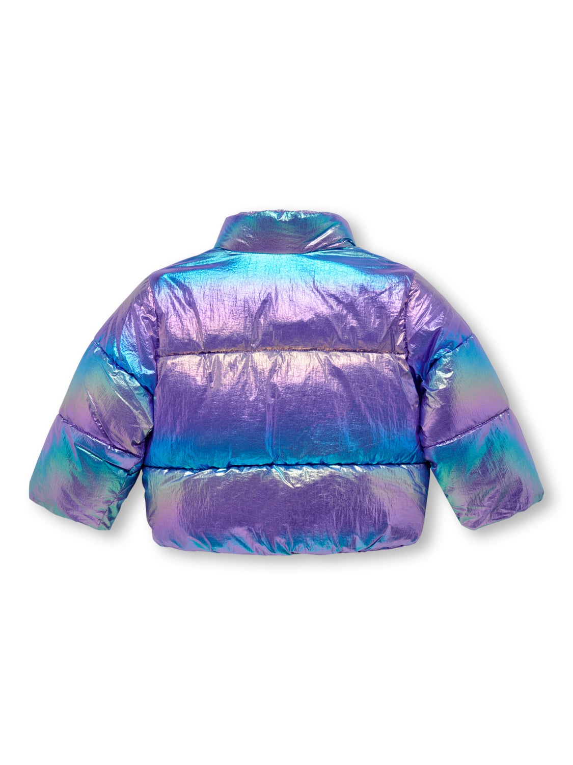 Mini metallic short Puffer Jacket