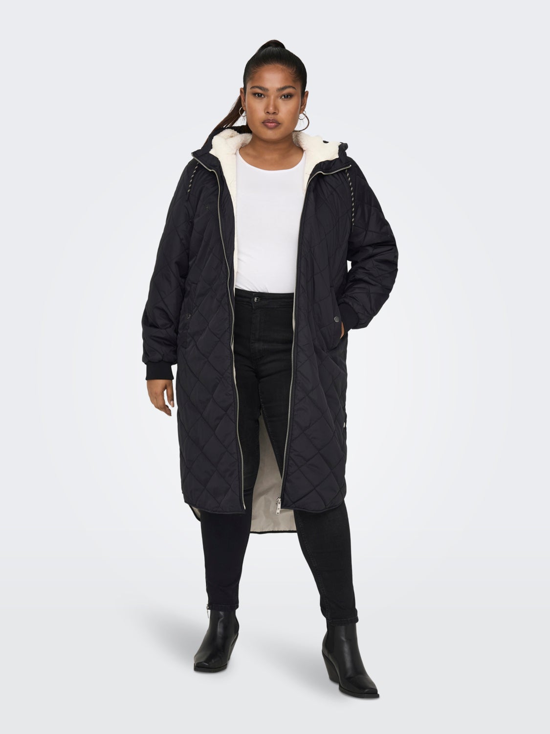 Curvy quilted Coat