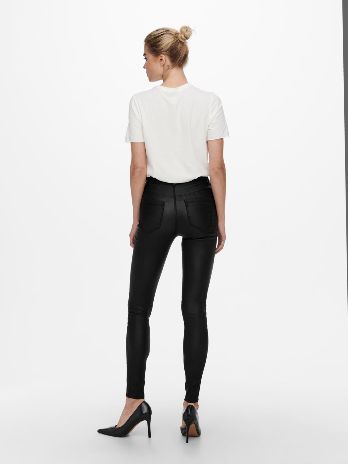 ONLPaola nya hw coated Skinny fit jeans