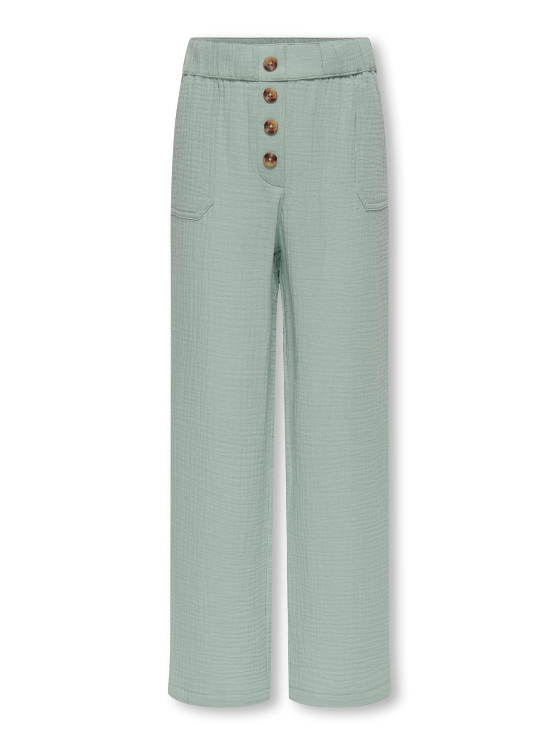 Wide button detailed Trousers