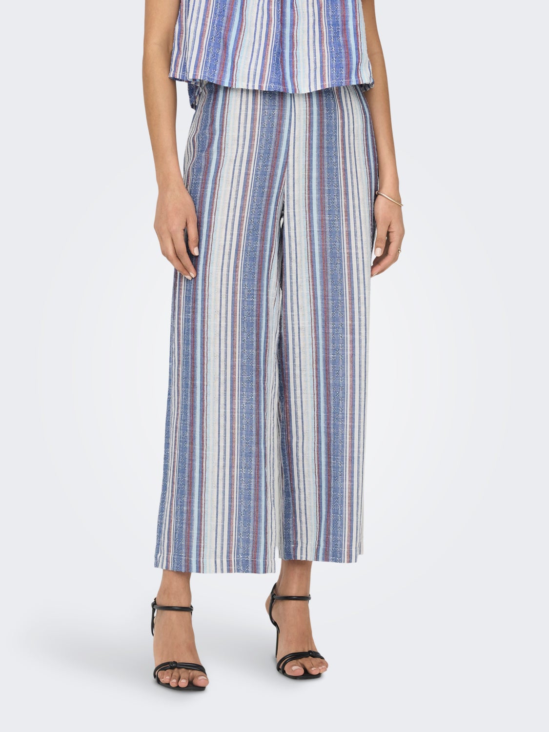Mid Waist Culotte Pants