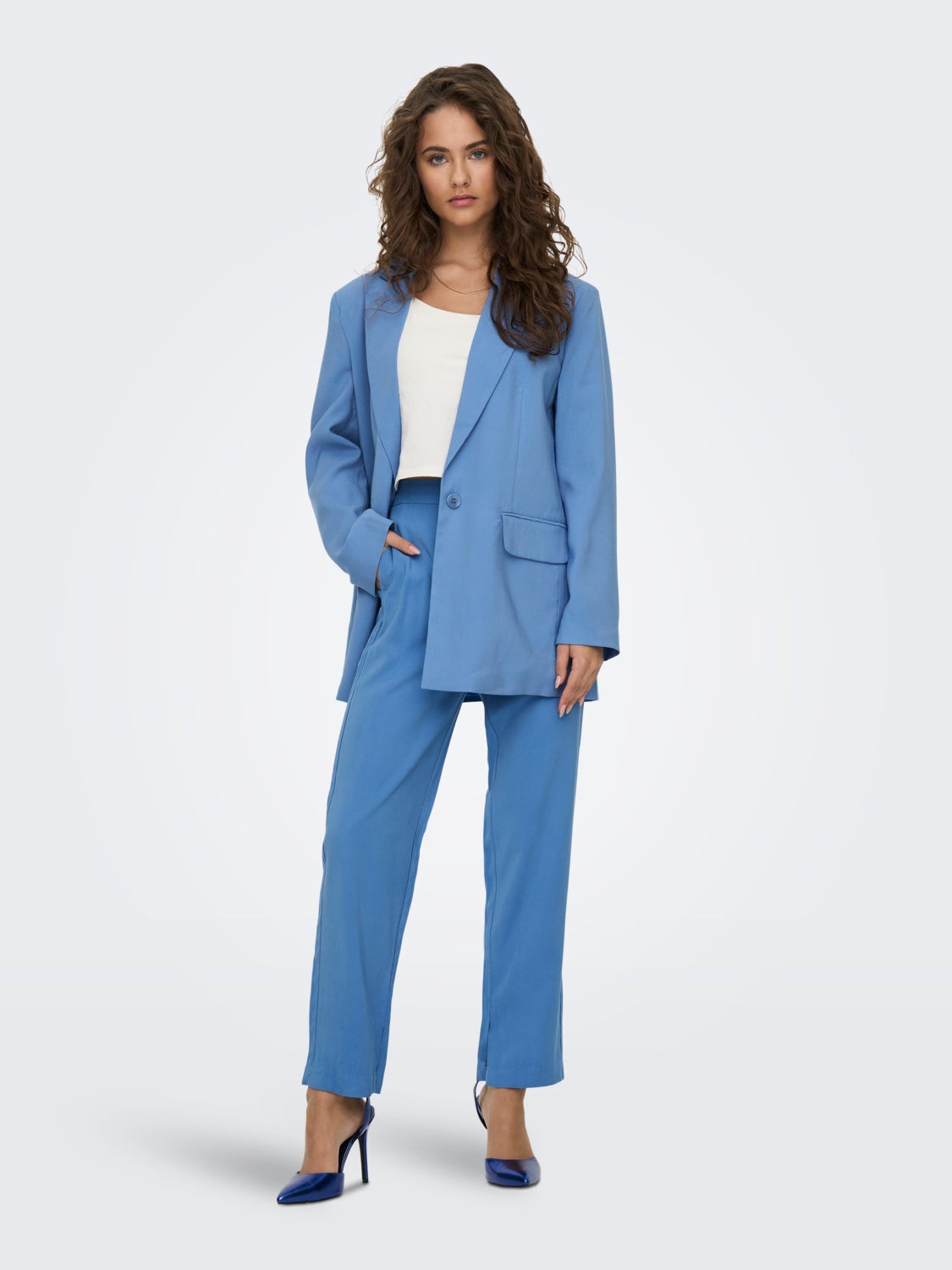 Straight Fit High waist Trousers