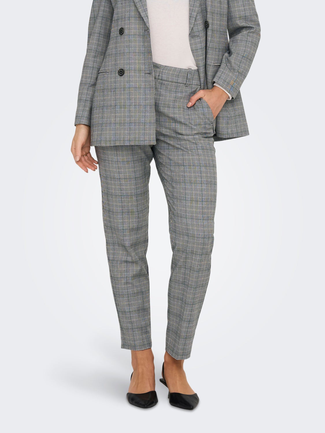 Regular Fit Checked Pants