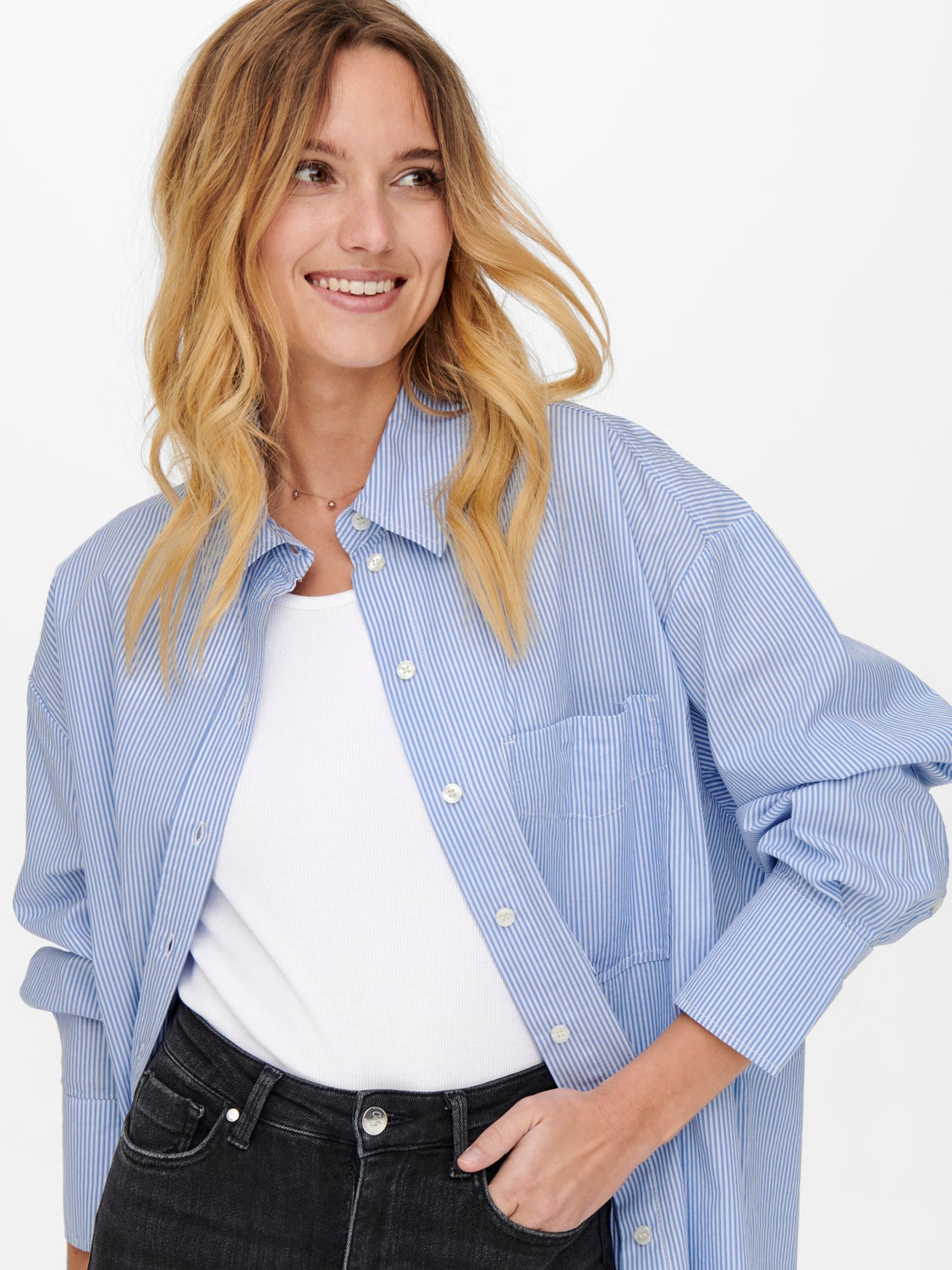 Long Shirt With 3/4 Sleeves