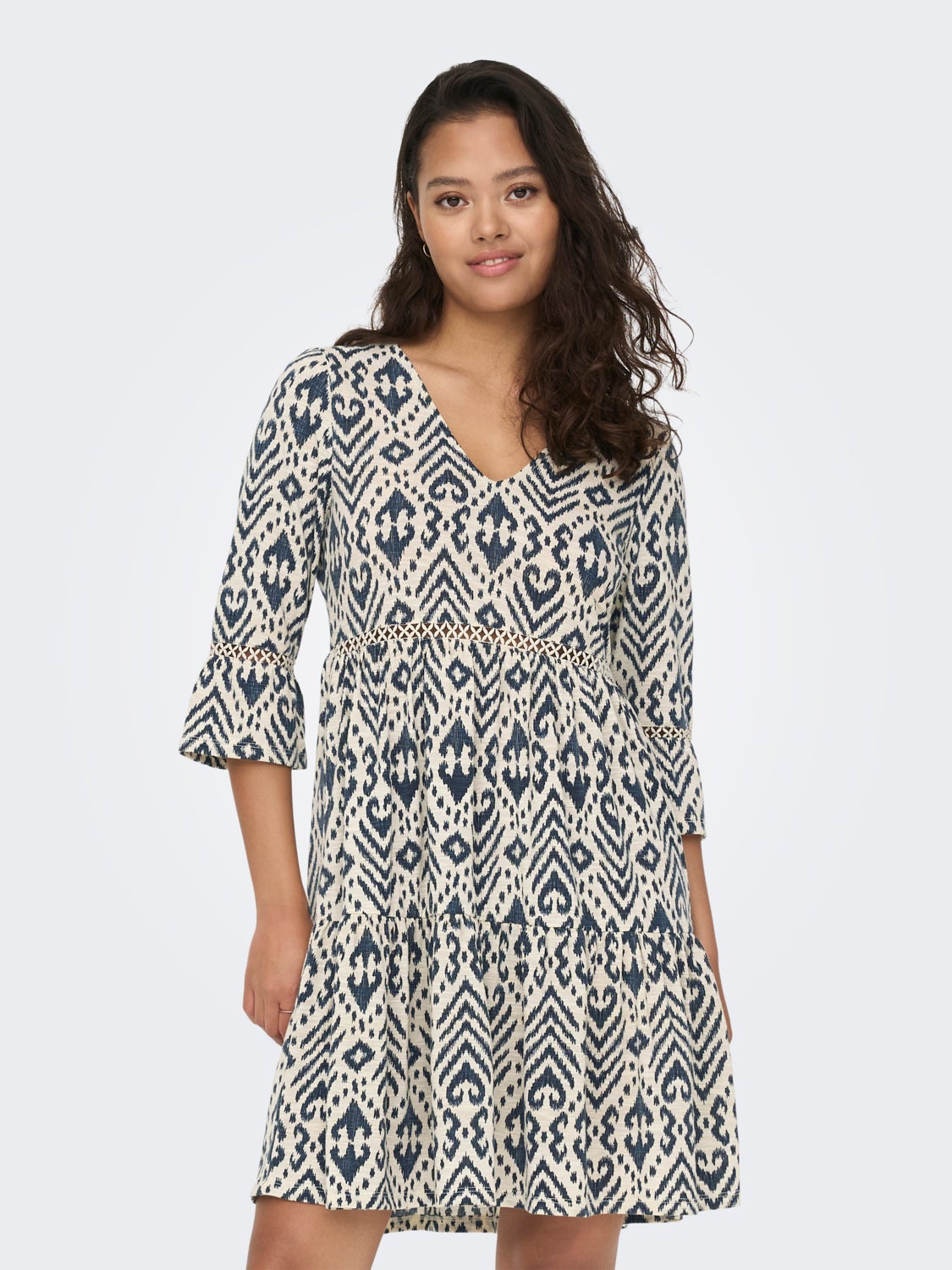 Loose Fit V-Neck Short dress