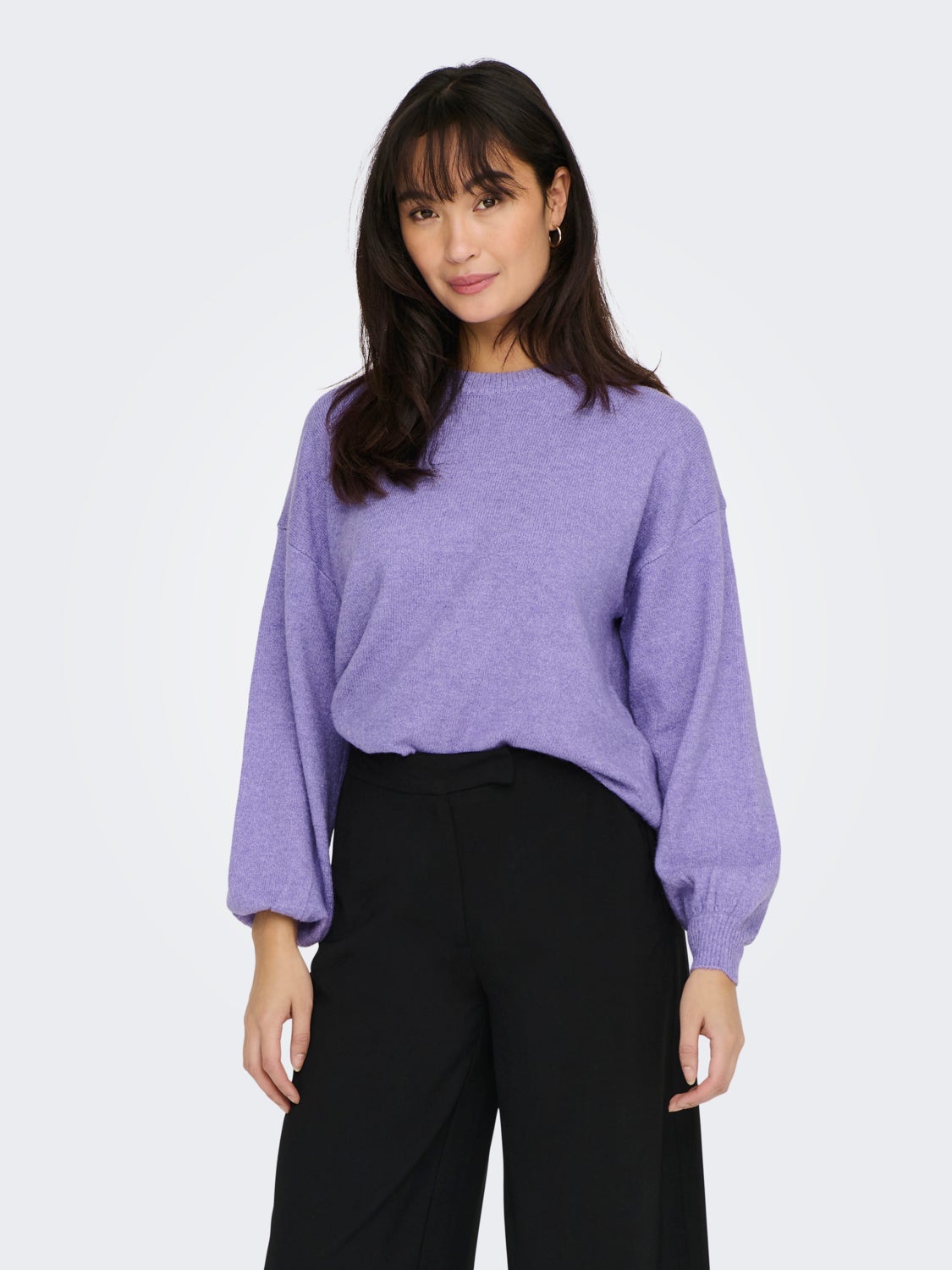 O-Neck Balloon sleeves Pullover