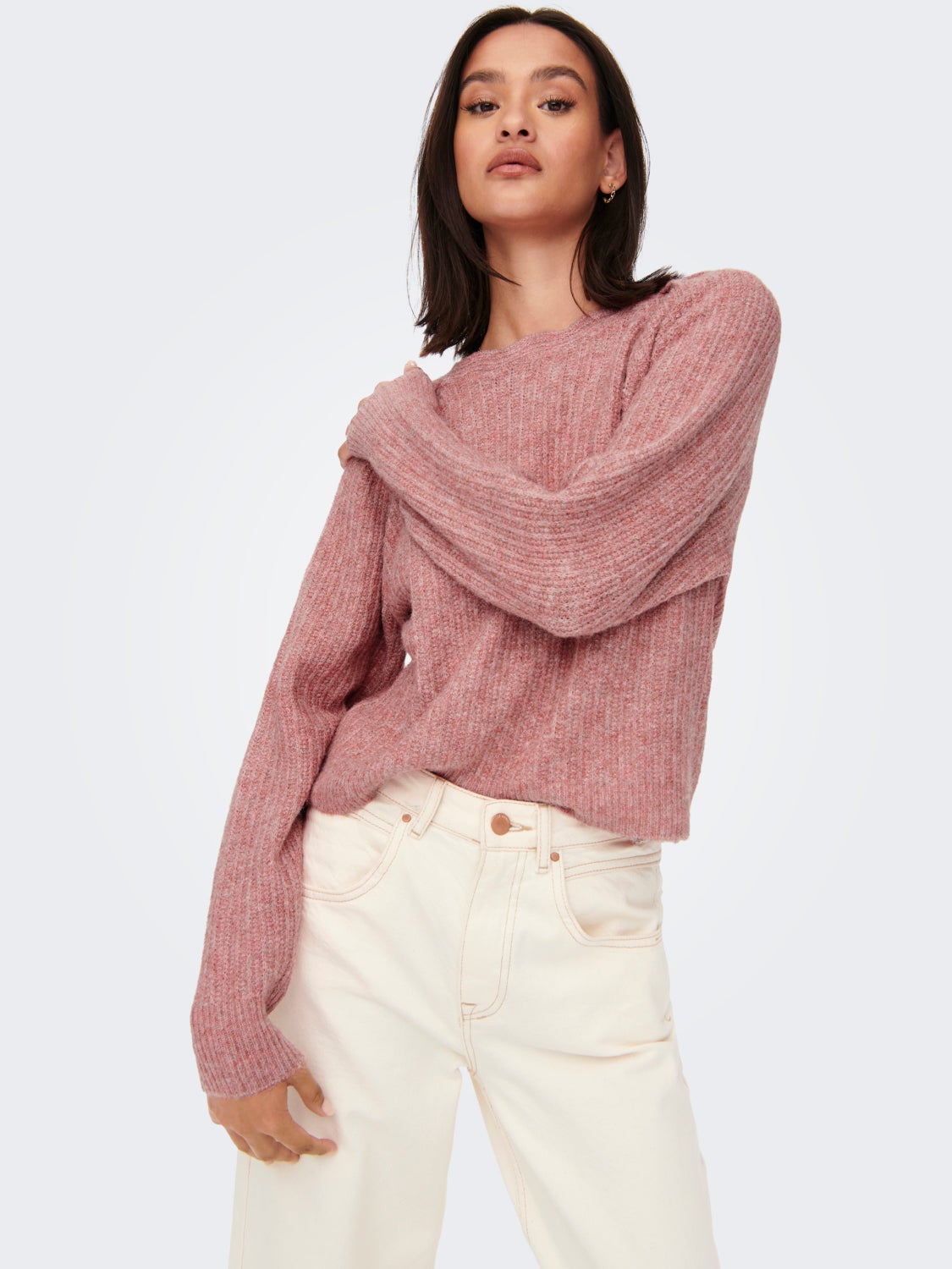 Boatneck Knitted Pullover