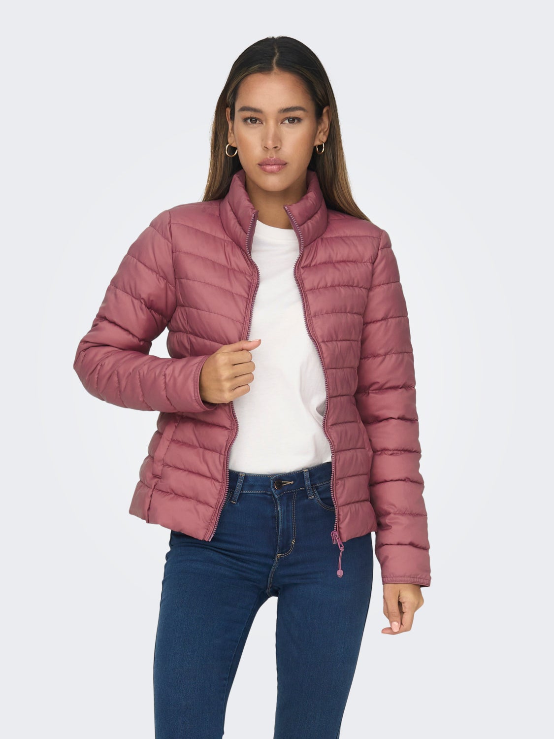 Jacket with high neck