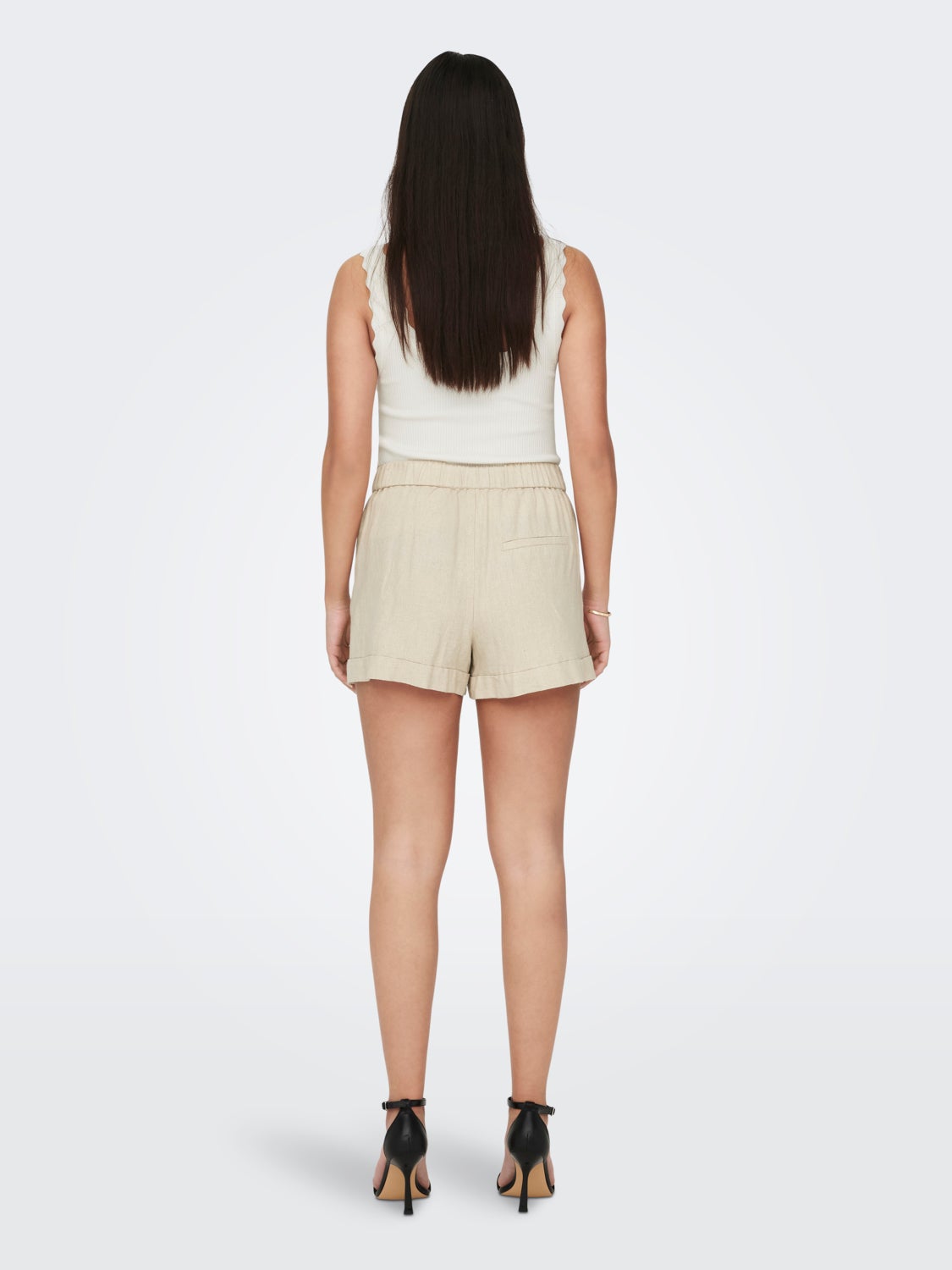 High waisted Linen Shorts