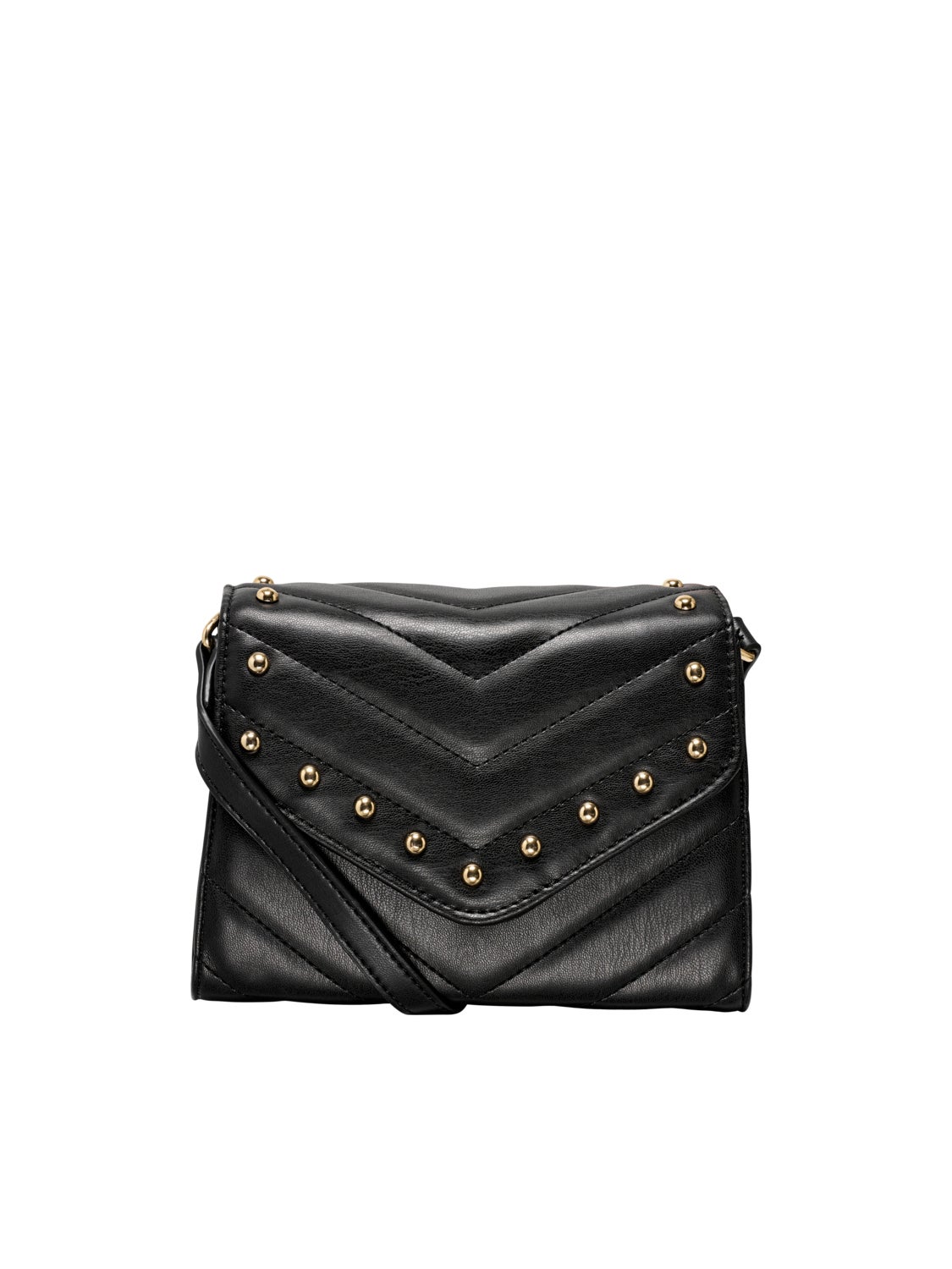 Studded faux leather bag