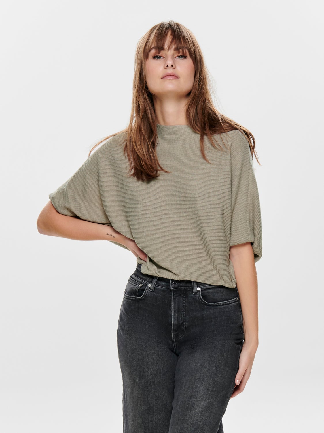 Batsleeve Knitted Pullover