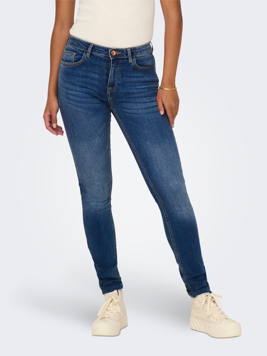 JDYBLUME MID WAIST SK ANK RW DNM EX