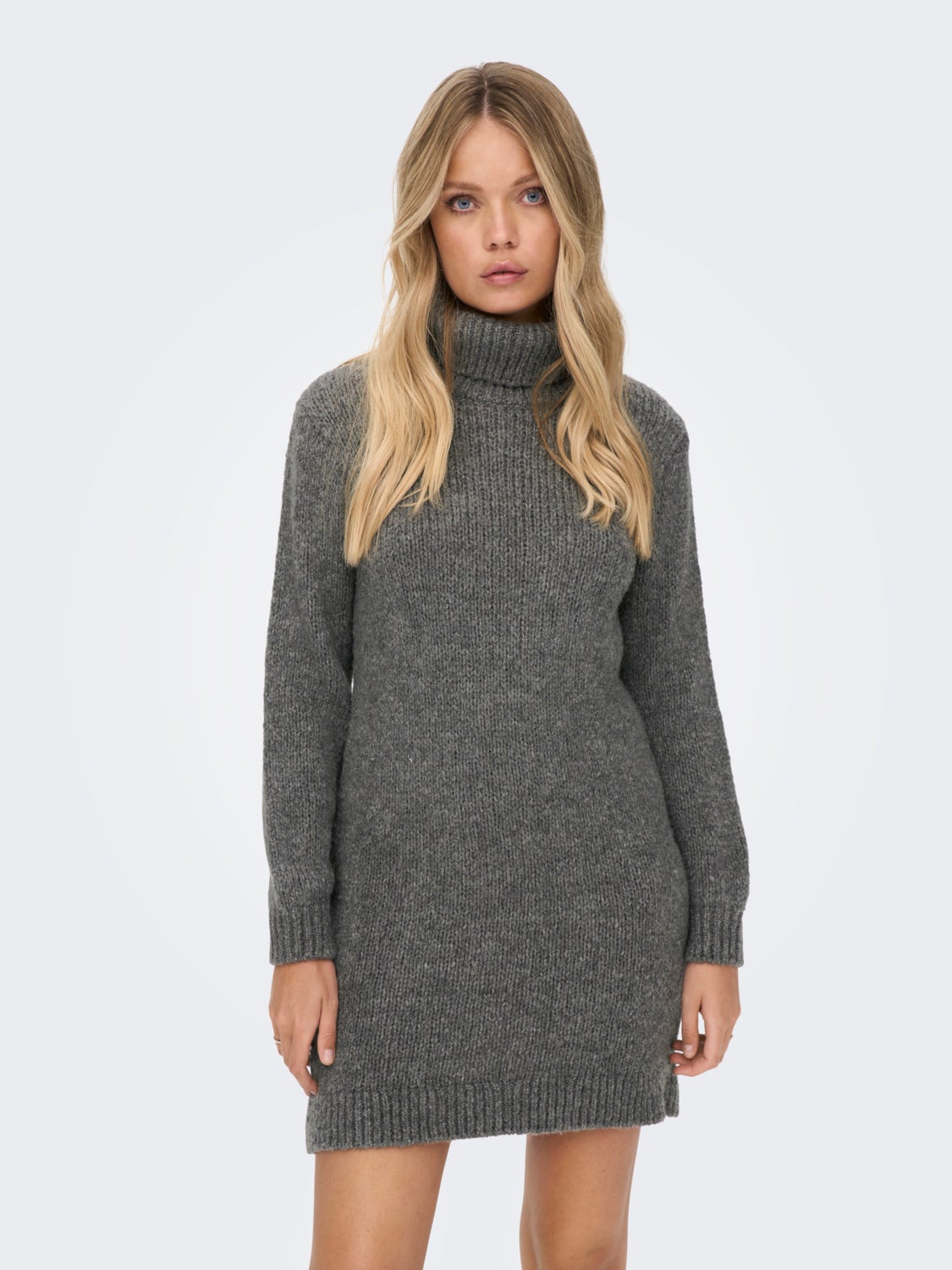 Roll Neck Knitted Dress