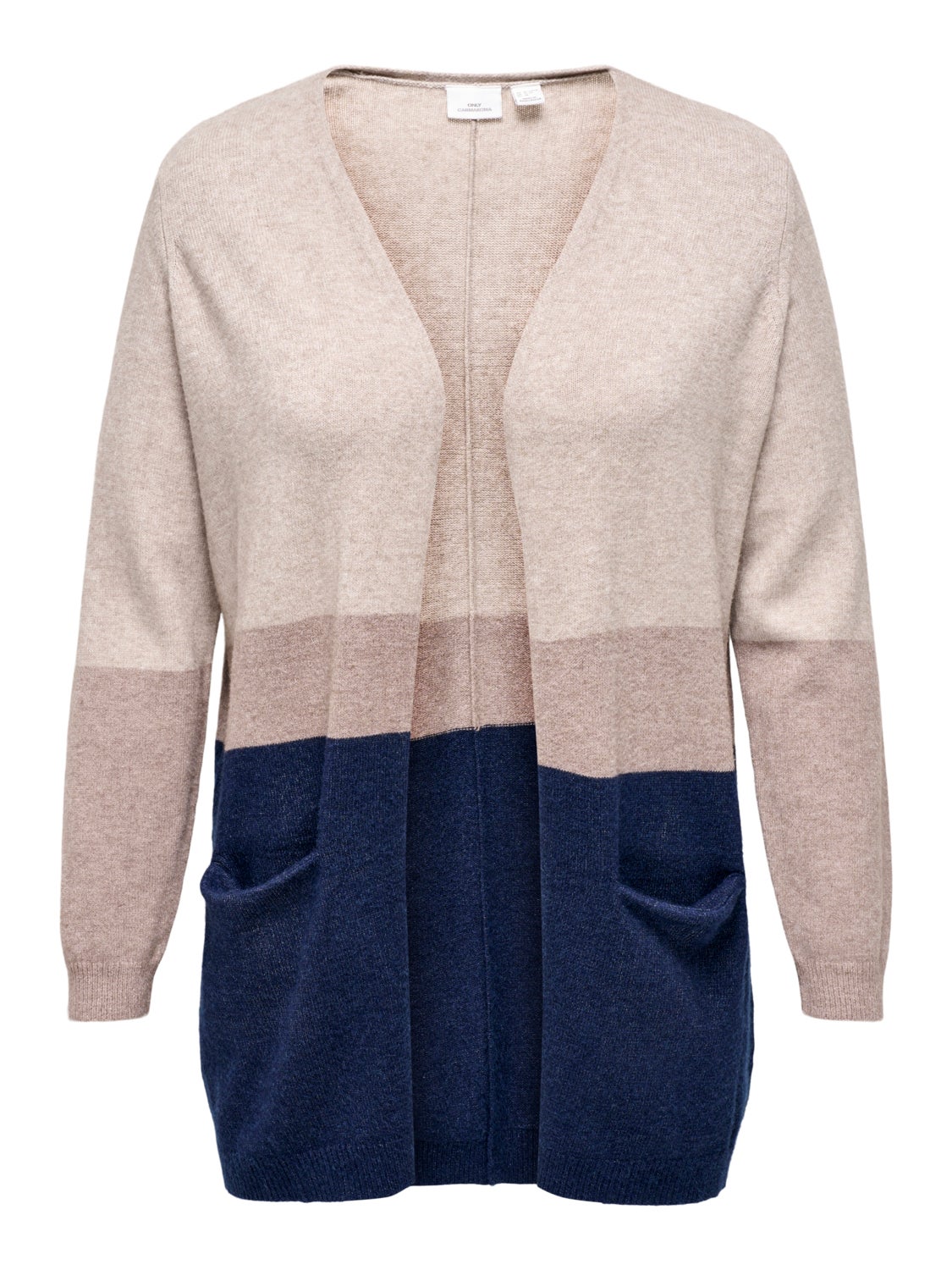 Curvy knitted cardigan