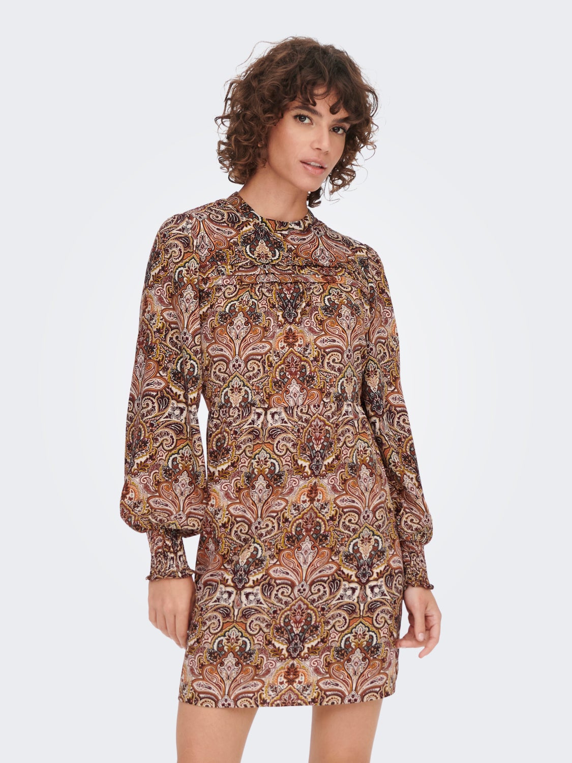 Patterned Long Sleeved dress