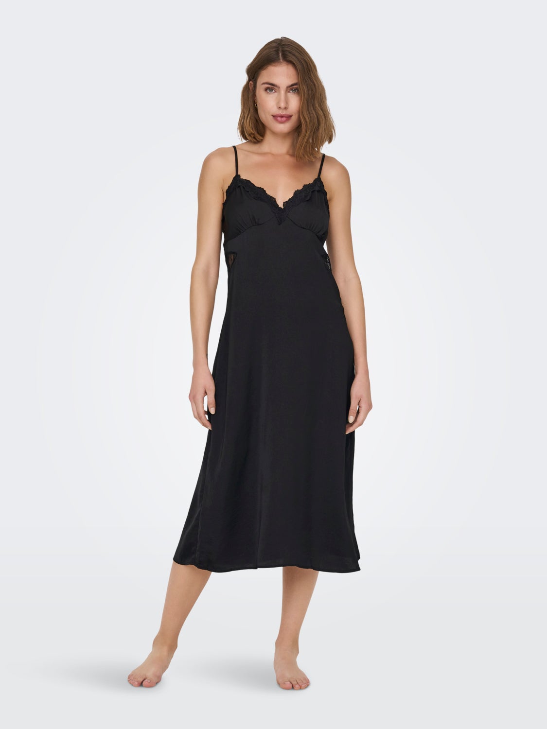 Satin nightdress midi
