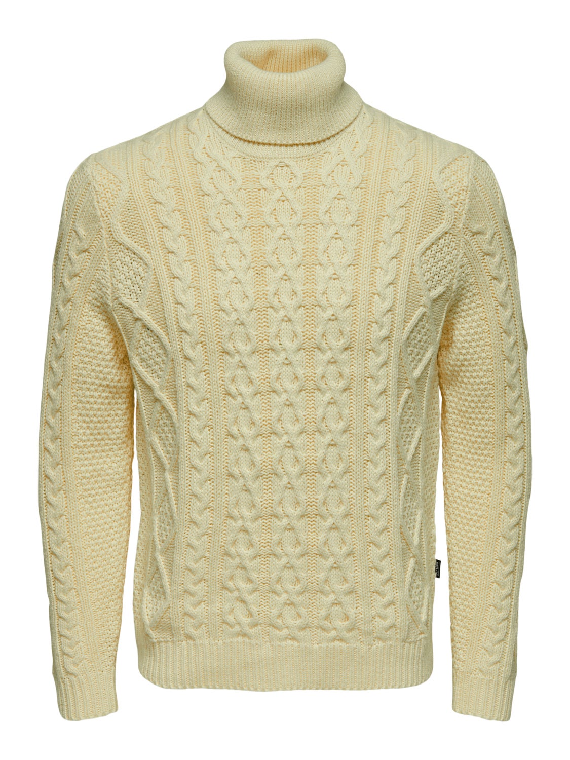 Roll neck knitted pullover