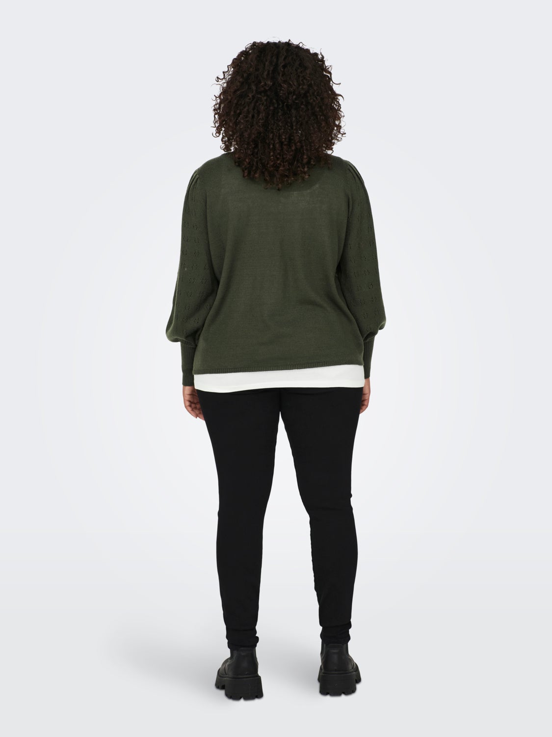 Curvy knitted Pullover