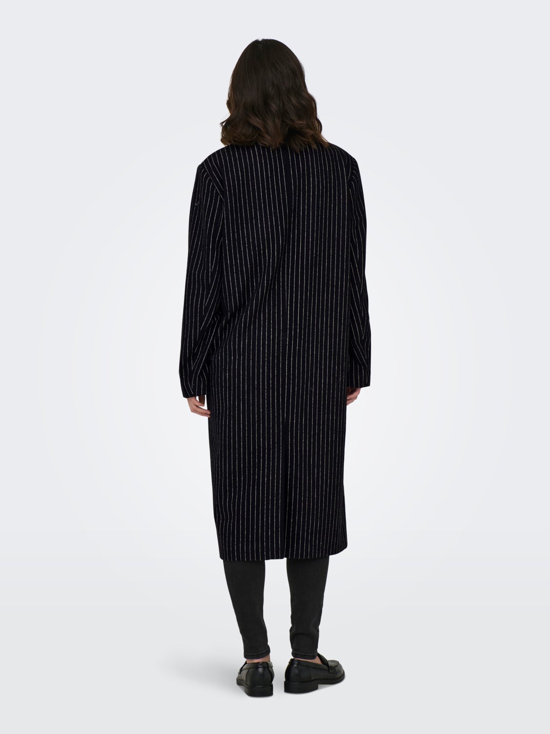 Lone pinstriped coat