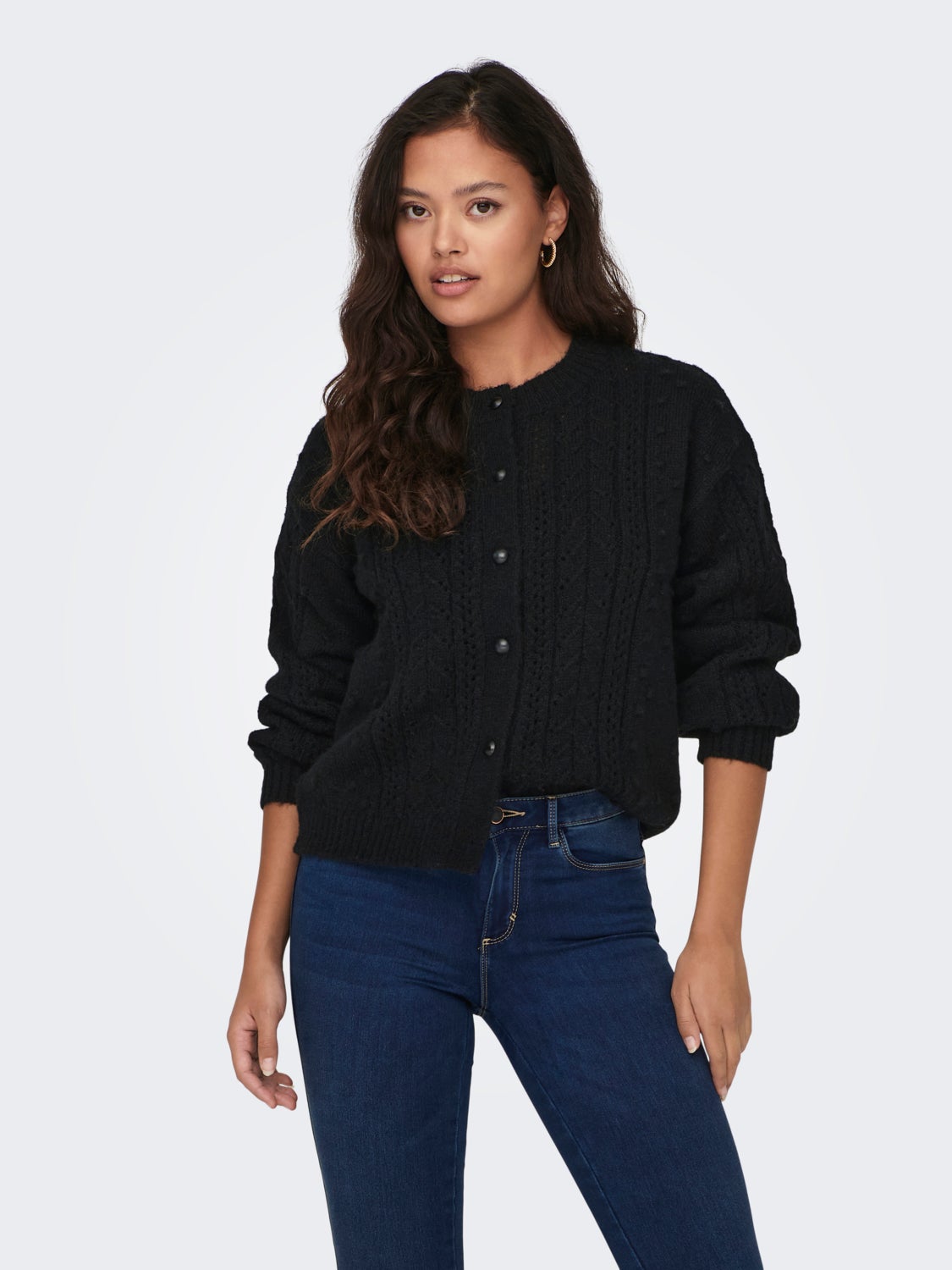 O-neck cardigan