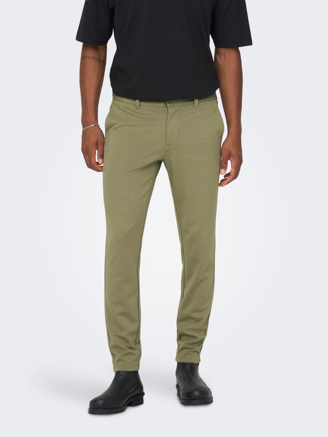 Solid colored chinos