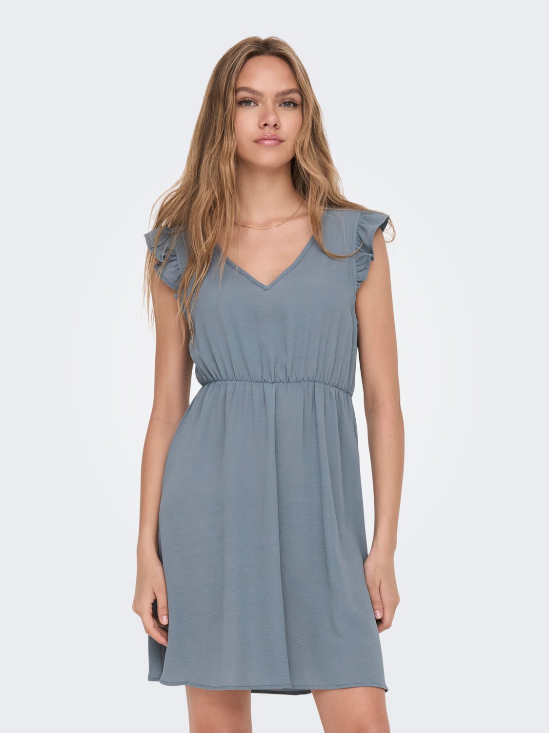 Regular Fit V-Neck Short dress