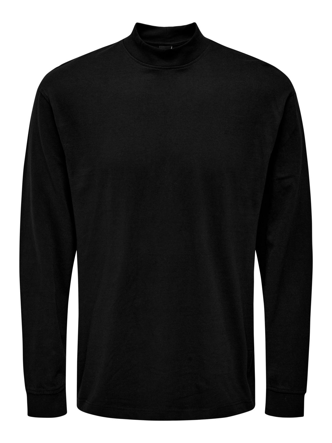 Relaxed Fit Mock neck T-Shirt
