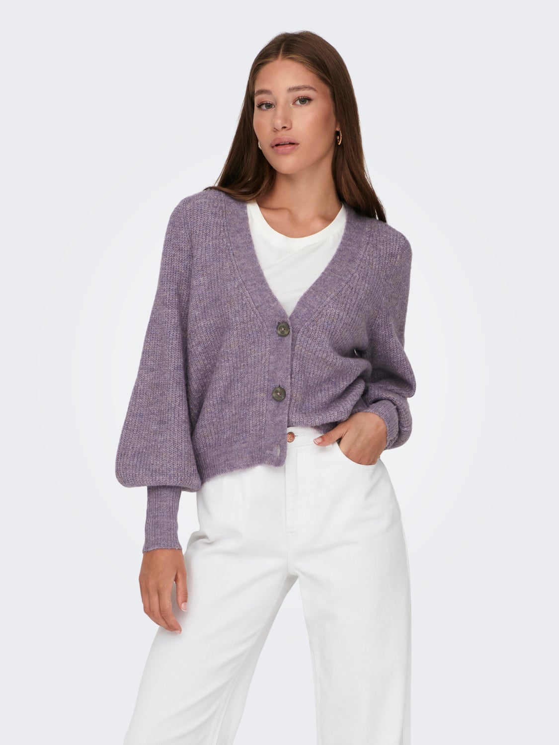 Rib Knitted Cardigan