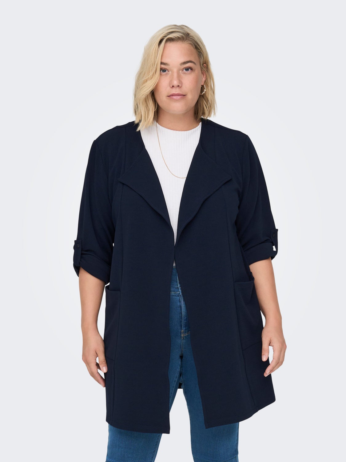 Coatigan with pockets