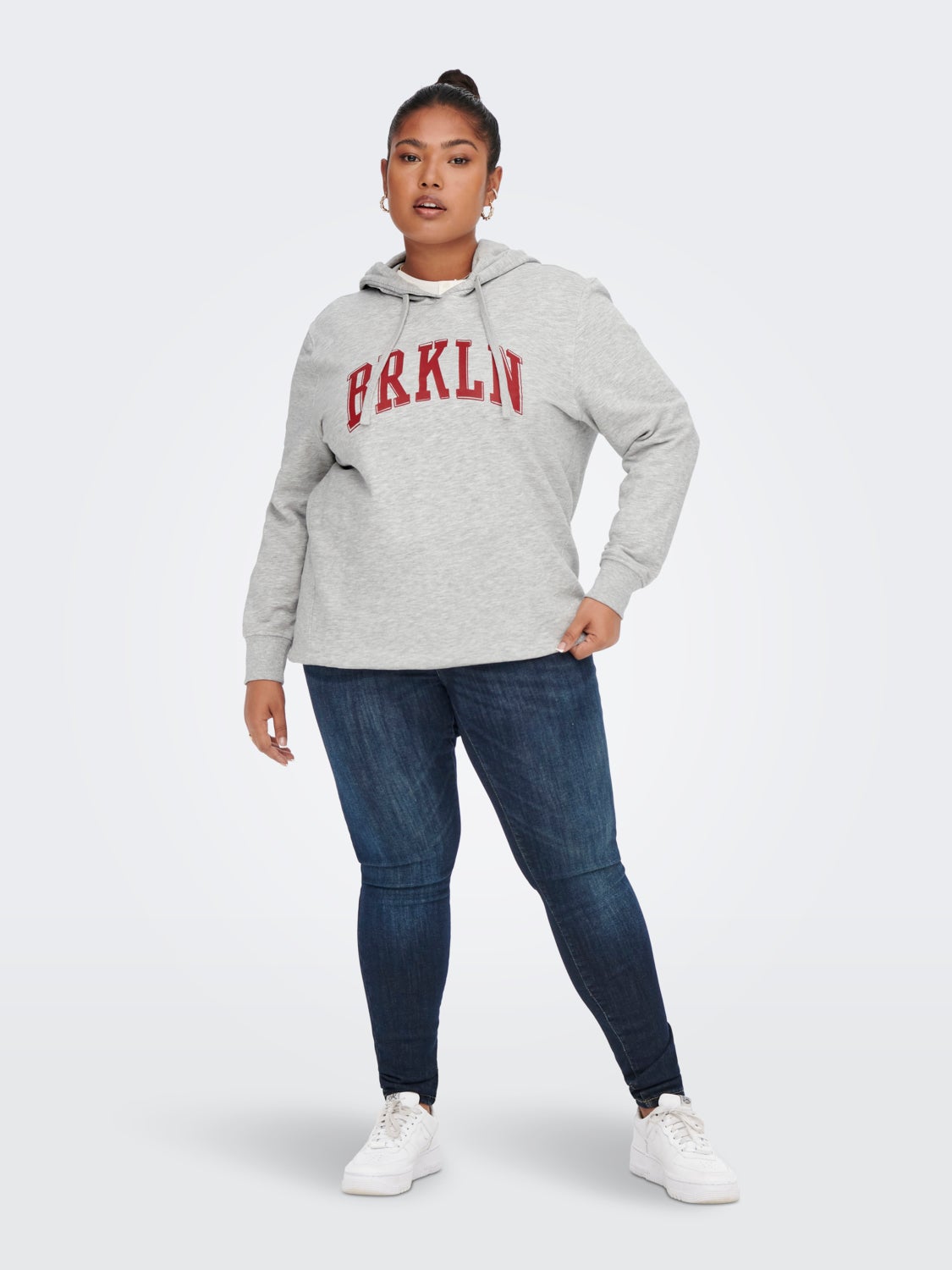 Curvy printed Hoodie