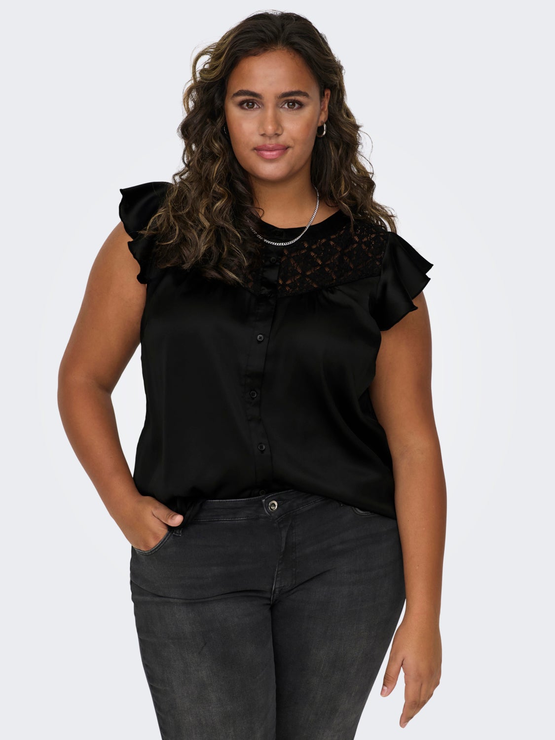 Curvy o-neck top