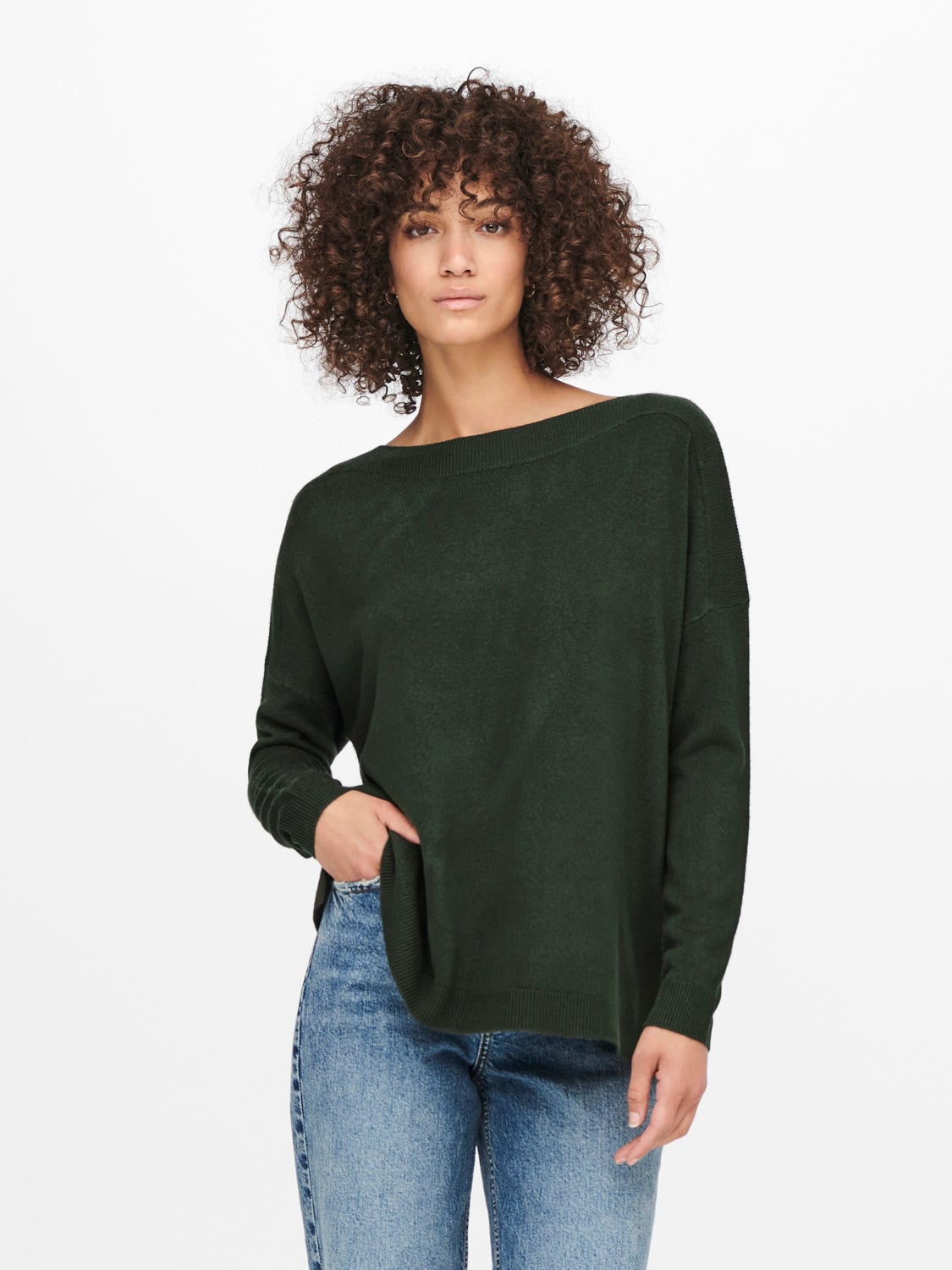Solid colored Knitted Pullover