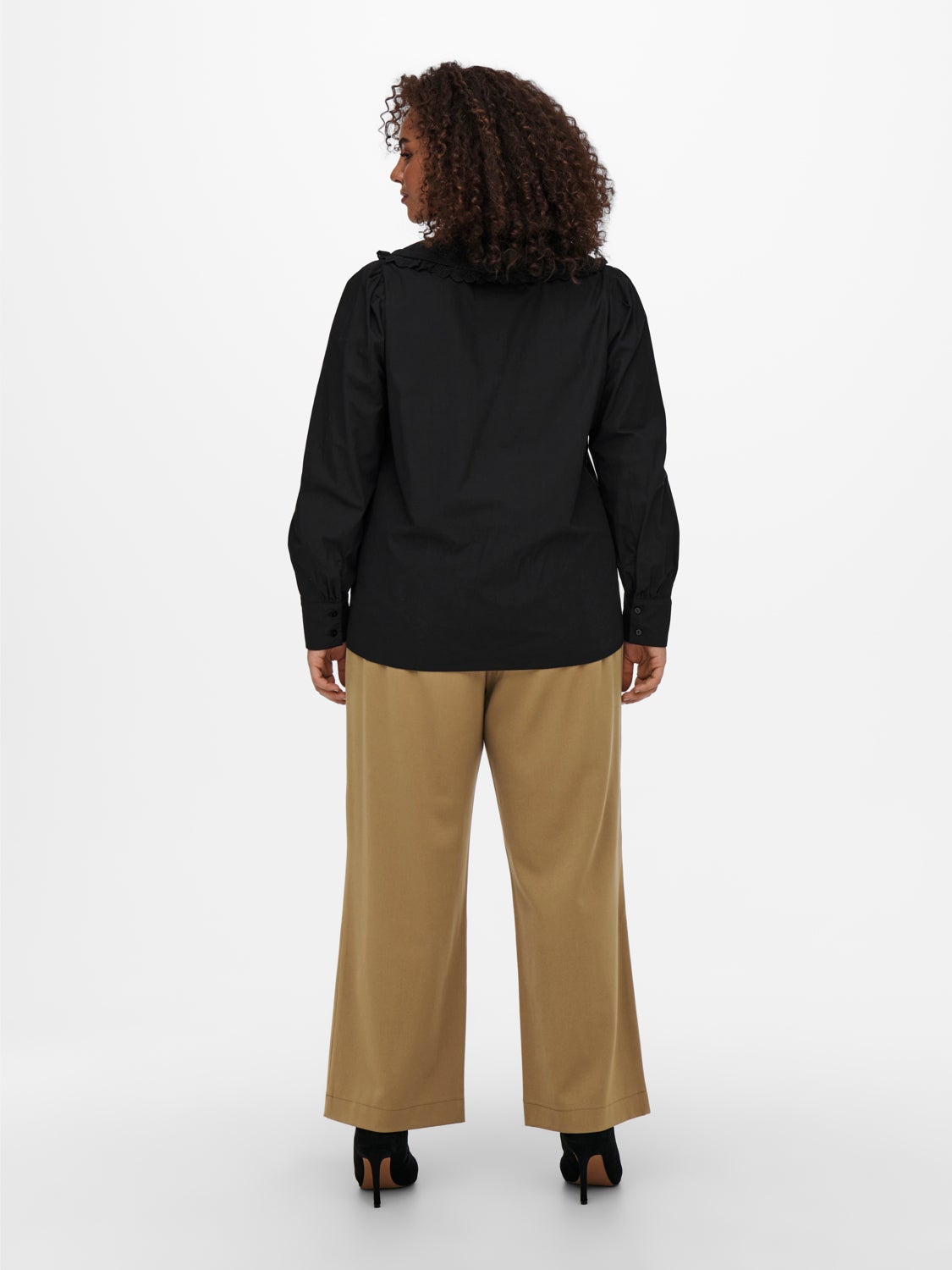 Curvy collar detail Shirt