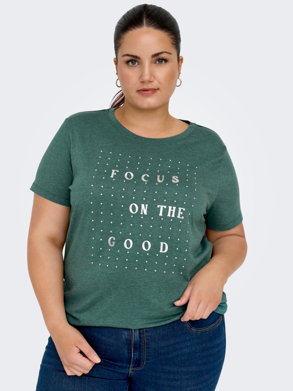 curvy o-neck t-shirt