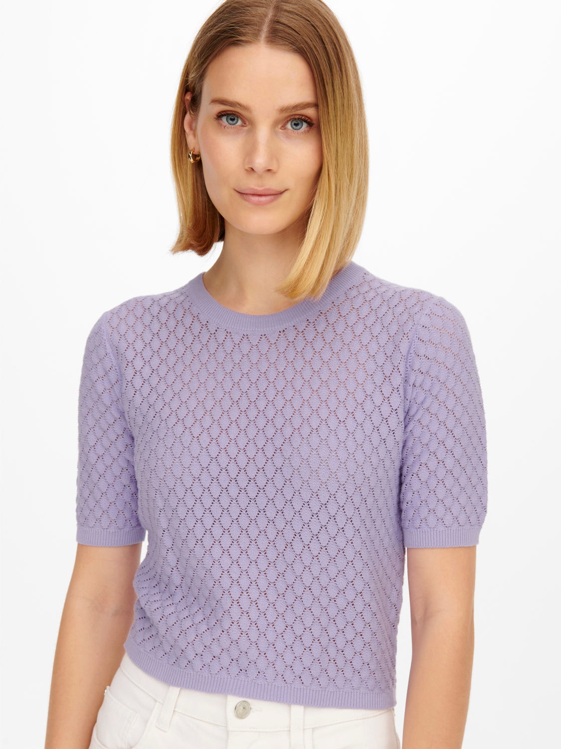 Short sleeved Knitted Pullover