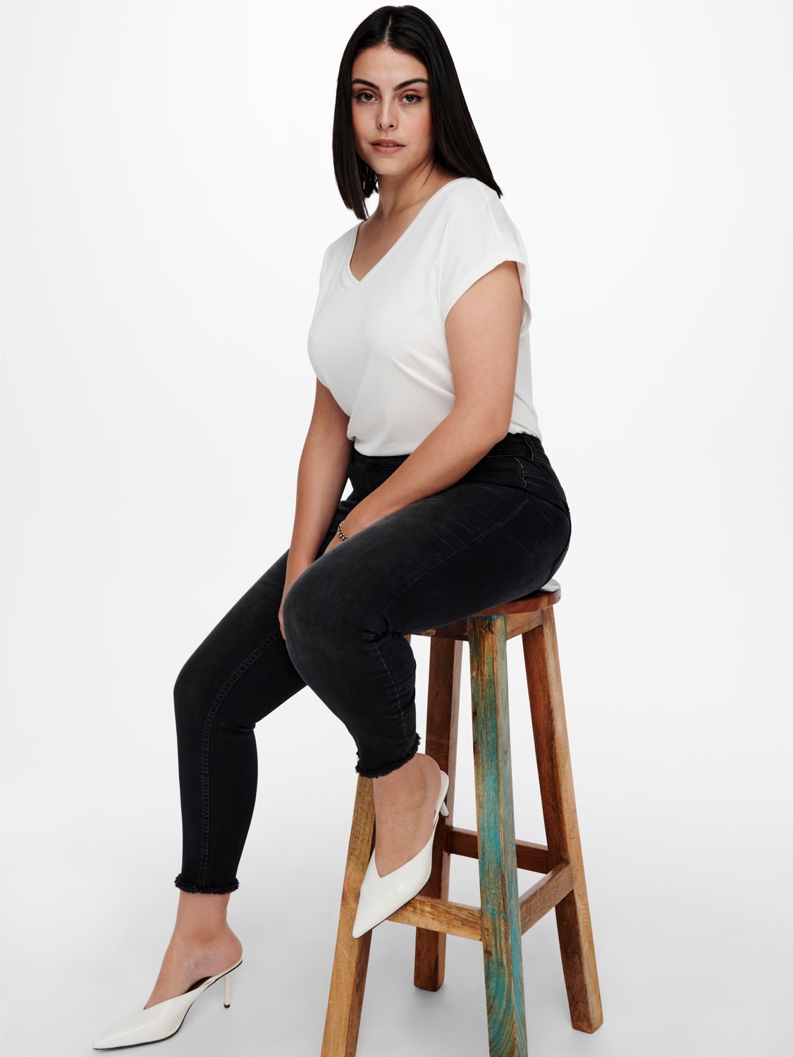 Curvy CARwilly reg ankle Skinny fit jeans