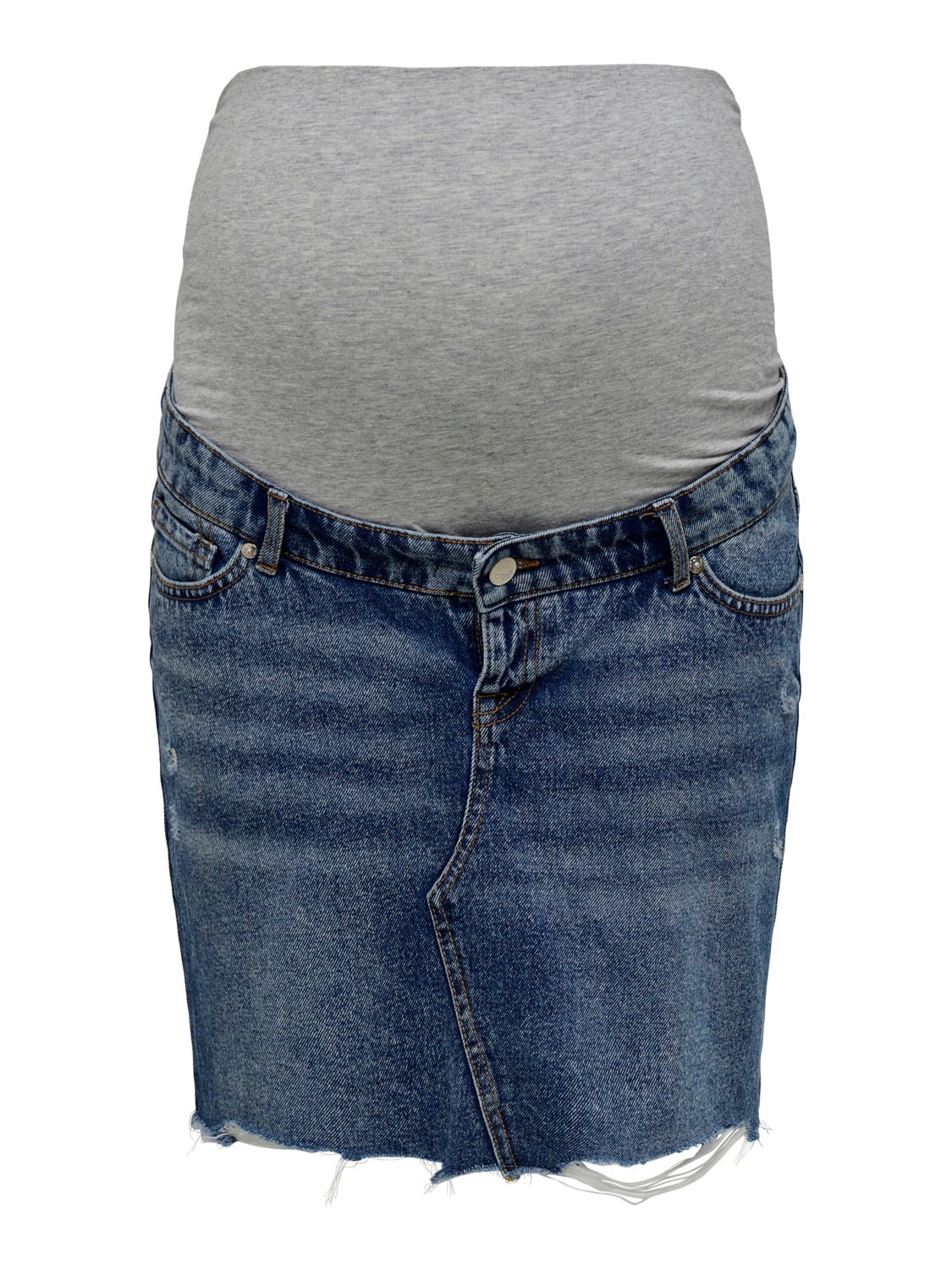 Mama detailed Denim skirt