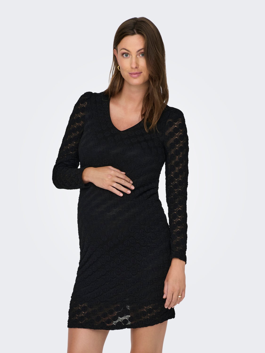 Mama mini v-neck dress