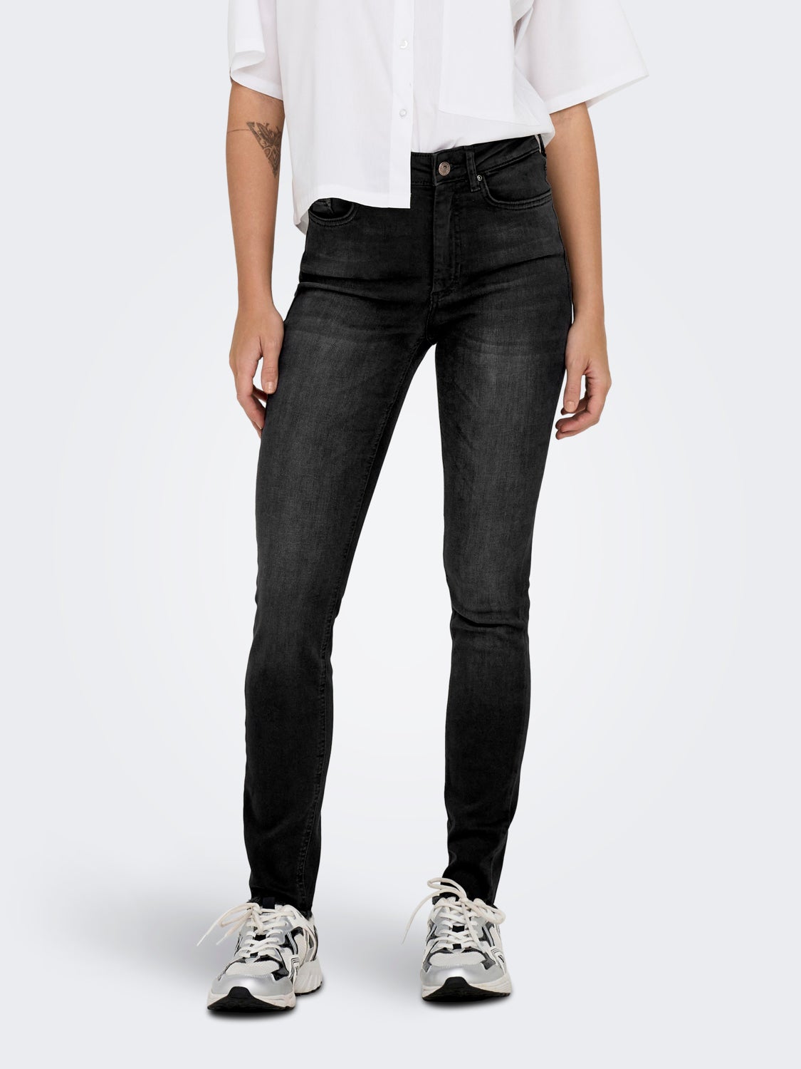 Skinny Fit High waist Raw hems Tall Jeans